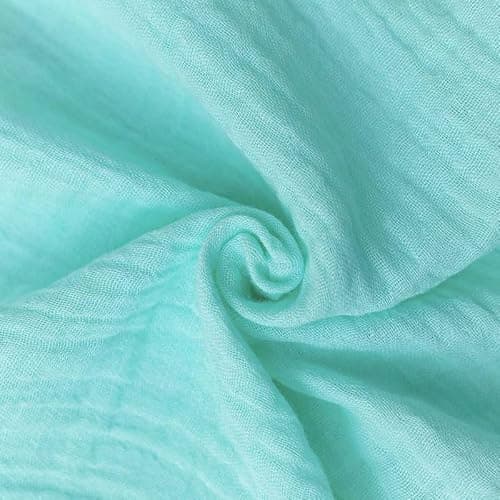 FIRST IN Muslin Bubble Crinkle Jabla Shorts Set for Baby Boys & Girls | Half Sleeve Soft Cotton Muslin Infant Clothing | Lightweight Outfit - Solid Marine 5