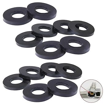 100 Pack O-Rings Rubber Washer Seal Gasket 1/2" + 3/4" Camlock Fitting for Faucet Water Pipe Replacement Shower Hose Inlet Outlet Pipe Tap Nut Screw Connector Joints