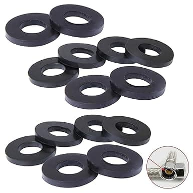100 Pack O-Rings Rubber Washer Seal Gasket 1/2" + 3/4" Camlock Fitting for Faucet Water Pipe Replacement Shower Hose Inlet Outlet Pipe Tap Nut Screw Connector Joints