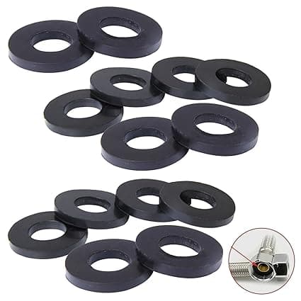 100 Pack O-Rings Rubber Washer Seal Gasket 1/2" + 3/4" Camlock Fitting for Faucet Water Pipe Replacement Shower Hose Inlet Outlet Pipe Tap Nut Screw Connector Joints