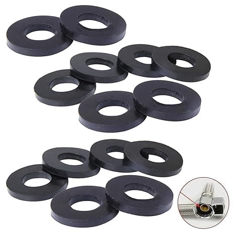100 Pack O-Rings Rubber Washer Seal Gasket 1/2" + 3/4" Camlock Fitting for Faucet Water Pipe Replacement Shower Hose Inlet Outlet Pipe Tap Nut Screw Connector Joints