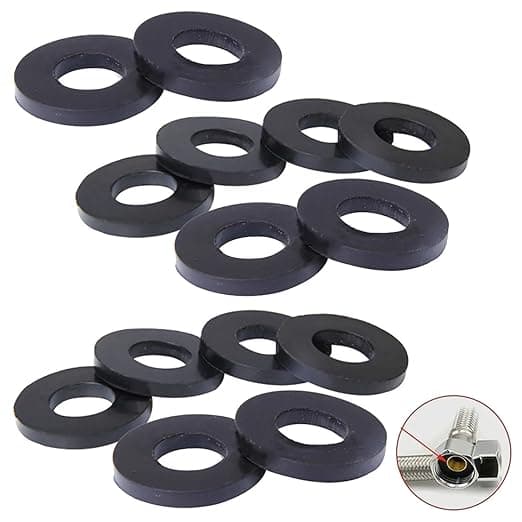 100 Pack O-Rings Rubber Washer Seal Gasket 1/2" + 3/4" Camlock Fitting for Faucet Water Pipe Replacement Shower Hose Inlet Outlet Pipe Tap Nut Screw Connector Joints