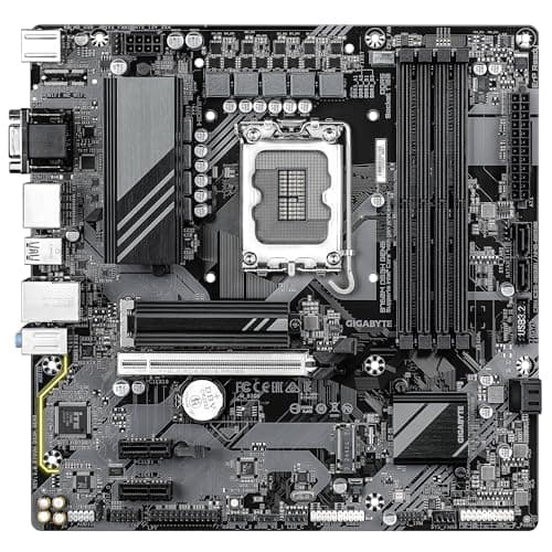GIGABYTE B760M DS3H GEN5 Motherboard - Supports 14th Gen Intel Core Processors, 6+2+1 Phase Digital VRM, Up to 5600MHz DDR4, 2x PCIe 4.0 M.2, 2.5GbE LAN, USB 3.2 Gen2 2