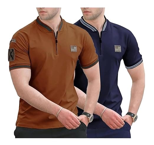 Lymio Polo T Shirt for Men || T Shirt for Man || Collar T Shirt Style Men (Packs Also Available) (Polo-51-54)