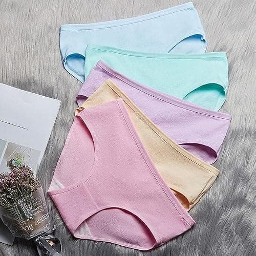 LOURYN KOULYN® Stretchable Women's High Waist Soft Comfy Cotton Maternity Panty|Pregnancy Panty|Maternity Panties (Pack of 2,3,4,5,6)-Colors May Vary (in, Alpha, 3XL, Pack of 4) 2