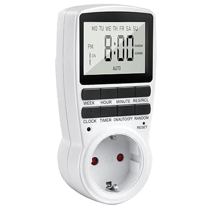 Futaba Countdown Timer Switch LCD Plug Socket Timer with 16 Timer Programmes