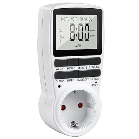 Futaba Countdown Timer Switch LCD Plug Socket Timer with 16 Timer Programmes