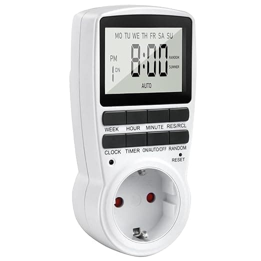 Futaba Countdown Timer Switch LCD Plug Socket Timer with 16 Timer Programmes