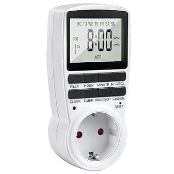 Futaba Countdown Timer Switch LCD Plug Socket Timer with 16 Timer Programmes