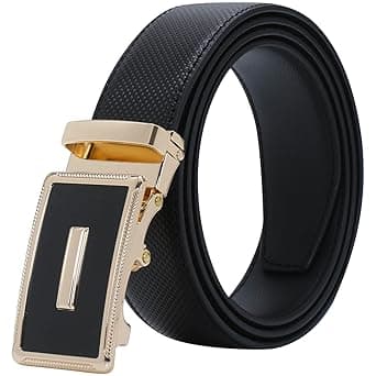 Labnoft Men's Auto Lock PU Leather Belt