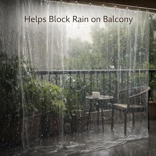 URBAN SELECT Heavy Duty Waterproof Plastic Covering Sheet for Furniture, AC, Fridge & Floor | Polythene Cover | Dust & Rain Protection | Balcony Window Home Use | 200 x 150 cm (Transparent) 3