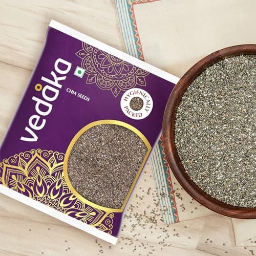 Amazon Brand - Vedaka Chia Seeds | 500 Gram | Rich In Protein, Calcium & Omega Fats | Healthy Snack On-The-Go 4