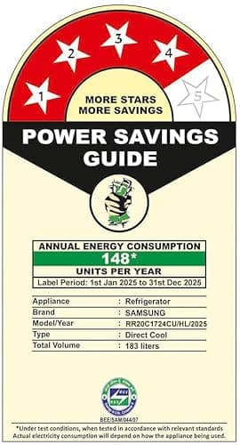 Samsung 183 L, 4 Star, Digital Inverter, Direct-Cool Single Door Refrigerator (RR20C1724CU/HL, Camellia Blue) 5