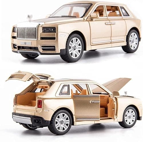 Umadiya Big Size Rolls-Royce Cullinan Model Car Exclusive Alloy Metal Car Pull Back Die-cast Car Toy car with Openable Doors & Light, Music Boys Gifts Toys for Kids (Cullinan 1:32)(Multi Color) 4