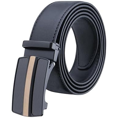 Labnoft Men's Auto Lock PU Leather Belt