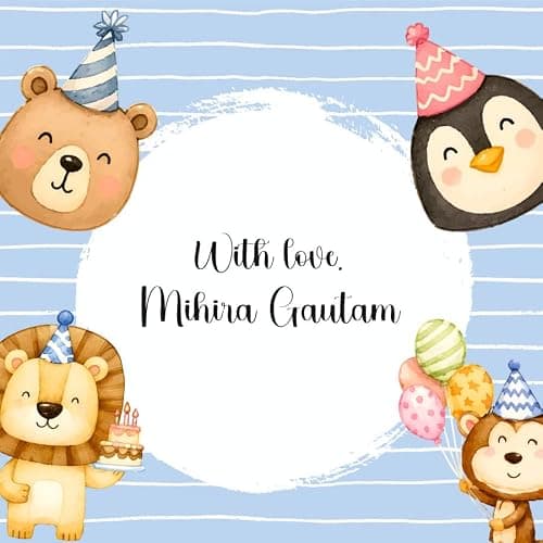 Zooplay India Personalized Printed Message/Name/Quote Gift Tags/Card/Label for Party, Wedding, Birthday, Return Gift, Thank You (Pack of 24) (Birthday Buddies)