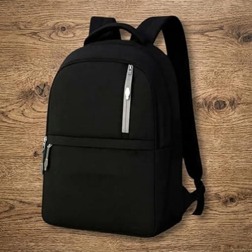 Waterproof Anti-Theft Laptop Backpack, Black, Lightweight, Multiple Compartments, for Travel, College, Office and Business 4
