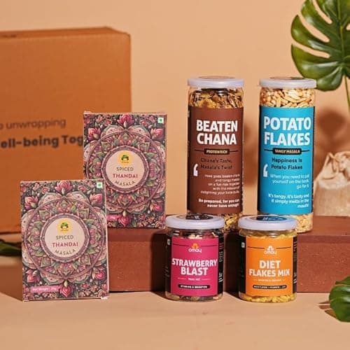 Omay Foods Summer Refresh & Nourish Combo Pack I Healthy, Roasted Non-Fried Snack I Guilt-free Snack I Summer Evening Snacks I Office Snacks