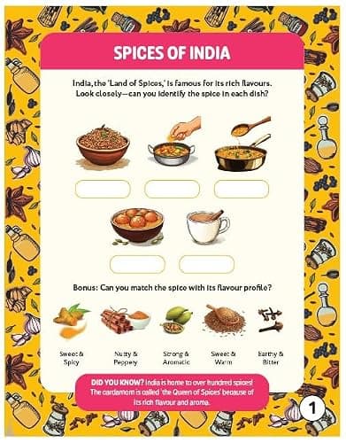 Hello, India! A Fun India Activity Book: Food and Culture 5