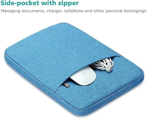Dynotrek Pro 11.6 12.9 inch Laptop Sleeve Case Cover Pouch Tablet Bag Handbag Compatible for Most Apple Samsung Microsoft HP Asus Lenovo Asus Acer Dell, Royal Blue 2