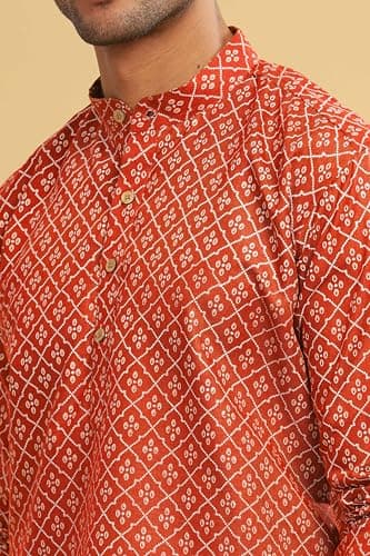 BE ACTIVE Cotton | Traditional and Elegant Look | Indian Kurta for Men | Full Sleeve Kurta C-RF0061 KR 2 XXL 4