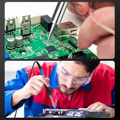 DZK 60W Soldering Iron Kit with Temperature Control | Adjustable 200°C–450°C | 5 Tips, Stand, Solder Wire & Flux | Electric Soldering Tool for Mobile Repair & DIY 2
