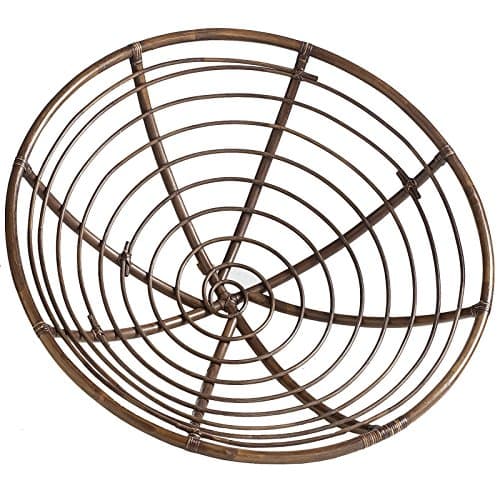 Aashi Enterprise Cane Papasan Comfortable Chair With Cushion - Folding (Brown Stain Finish) 2