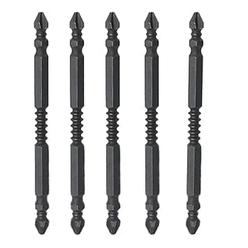 5Pcs Double Head Electric Screwdriver Bits Hex Shank for Appliances Woodworking 100Mm|Home & Garden|Tools|Power Tools|Drill Bits