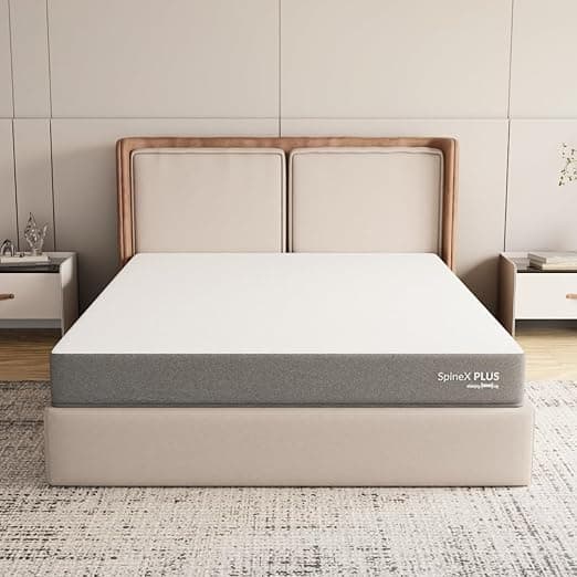 SleepyHug Ortho SpineX Plus Mattress | 4 Inch HR Foam with AirCell Technology | 3-Zone Support for Back Pain Relief & Spine Alignment | 72x36x4 Inch (Single, Grey) | 5-Years Warranty