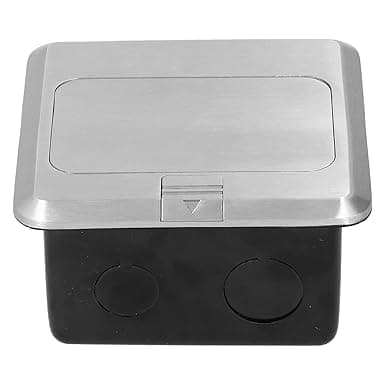 Generic Floor Socket, Aluminum Alloy AC 250V Embedded Ground Sockets Waterproof with Switch Button for Electrical Equipments