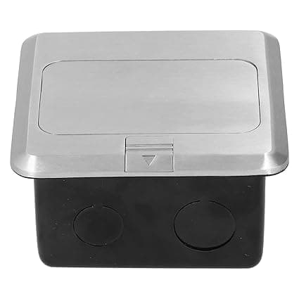 Generic Floor Socket, Aluminum Alloy AC 250V Embedded Ground Sockets Waterproof with Switch Button for Electrical Equipments