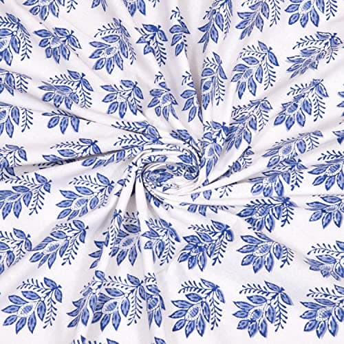 BLOCKS OF INDIA Cotton Hand Block Printed 72 Inch Round Table Cloth (Design 2),Multicolor 5