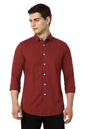 Allen Solly Men’s Casual Shirt | Regular Collar | Soft Breathable Fabric | Everyday Smart Casual Wear