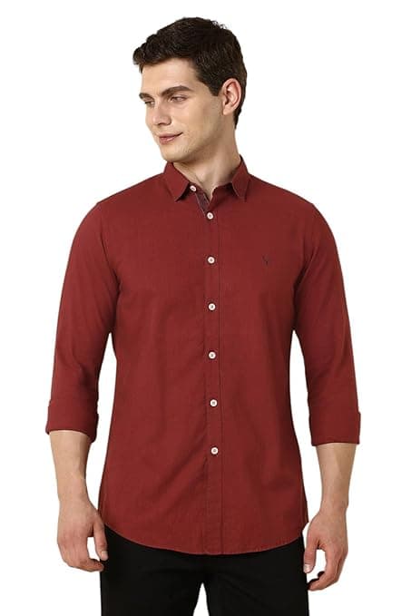 Allen Solly Men’s Casual Shirt | Regular Collar | Soft Breathable Fabric | Everyday Smart Casual Wear