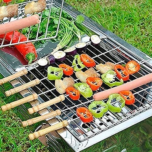 AENCI Barbeque - Folding Portable Outdoor Barbeque Charcoal BBQ Grill Oven, Charcoal Grill, Barbeque Set For Home, BBQ Grill Set for Garden & Outdoors ((1-BBQ)) 4