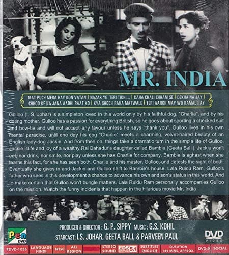 Mr.India - New Digitally Re-Masrered (Brand New Single Disc Dvd, Hindi Language, With English Subtitles, Released By Pen Dvd) 2