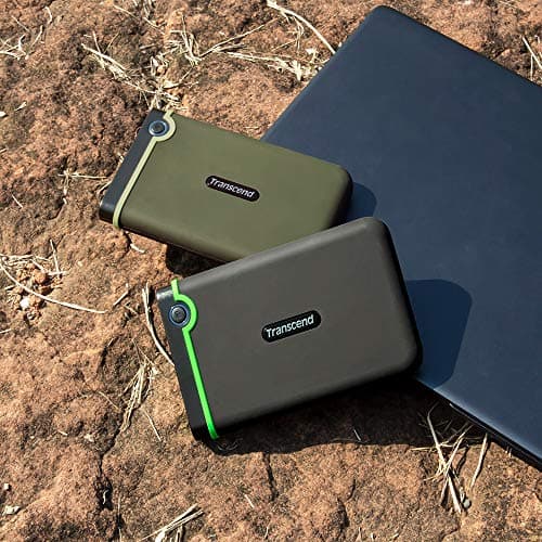 Transcend StoreJet 1TB USB 3.1 Gen 1 Portable Hard Disk Drive Compatible with PC, Mac, Tab, PS5 and Xbox, RecoveRx Software 2.5" HDD 3 Yrs. Warranty - TS1TSJ25M3S 3