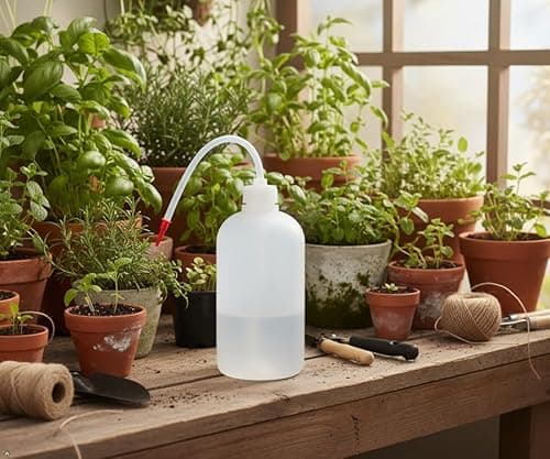 LDPE Wash Bottle, 500ml, Leak proof screw cap with flexible delivery tube for scientific laboratory liquid handling, watering plants, industrial liquid handling and other multipurpose usage 4