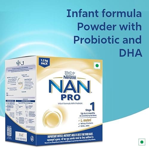 Nestlé NAN PRO Stage 1, 1.2kg Pack, Infant Formula Milk Powder for Babies (Up to 6 Months) - with Probiotic, 3x400g Pouch in Box 3