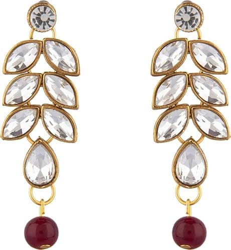 ASMITTA Stunning Gold Plated Jewellery Set for Women - NS1184GLD_N 3