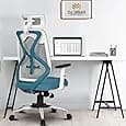 IAFA FURNITURE® Ergolux High Back Ergonomic Office & Study Chair | 3 Year Warranty | Adjustable Height, Tilt Lock, 2D Headrest, Adjustable Arms & Lumbar Support | Nylon Base | DIY | (Red)