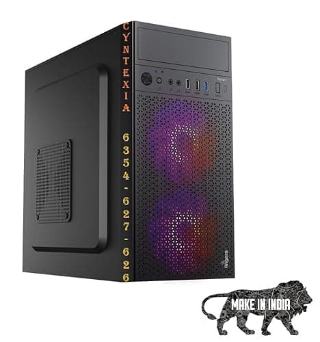 Cyntexia Computer Desktop PC (Core i3-8th Gen || 08GB RAM || 256GB SSD || HDMI || VGA || Ethernet || UHD Graphics 630 || USB 3.0 || Win 11) Basic Software Installed