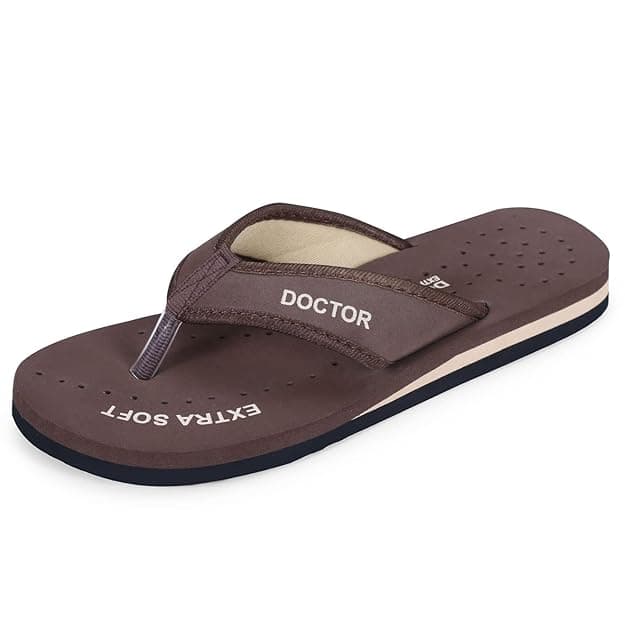 DOCTOR EXTRA SOFT Doctor Slippers for Women Orthopedic Diabetic Pregnancy Non Slip Lightweight Comfortable Flat Casual Stylish DR Chappals and House Flip flops For Ladies & Girl’s D-22