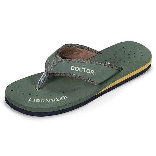 DOCTOR EXTRA SOFT Doctor Slippers for Women Orthopedic Diabetic Pregnancy Non Slip Lightweight Comfortable Flat Casual Stylish DR Chappals and House Flip flops For Ladies & Girl’s D-22