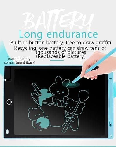 NOTYEX LCD Colourful Drawing Writing Tablet for Kids Writing pad for Study, Slate Board, 8.5 inch /12 inch E-Note Pad, Handwriting Birthday Gifts for Boys, Girls & Kids (Pack 4 (12 Inch)) 3