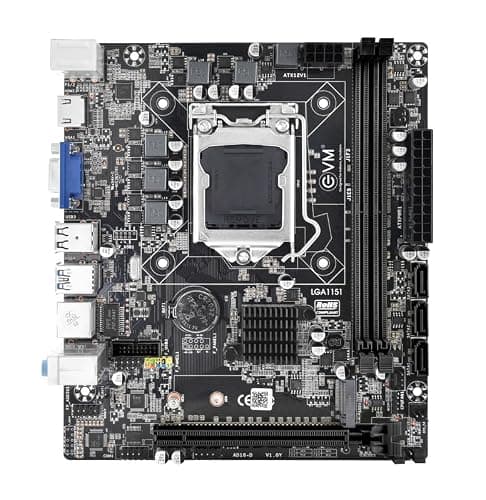 EVM H310 DDR4 Motherboard | LGA1151 Socket | Intel 8th/9th Gen Support | Dual Channel DDR4 2666MHz | 4 SATA | PCIe x16/x1 | USB 2.0 | Gigabit LAN | Micro ATX | 3 Year Warranty (EVMH310G)