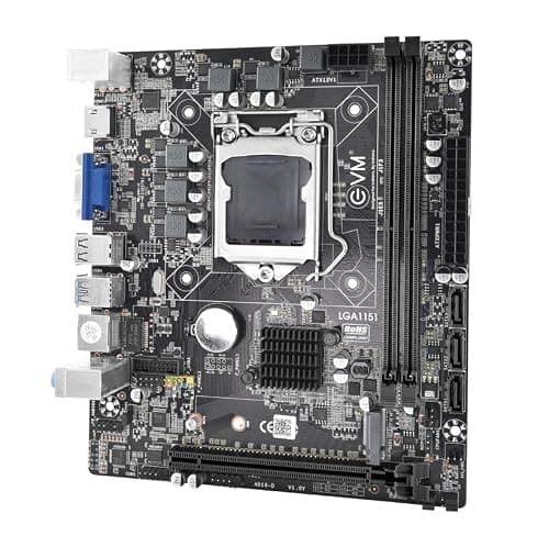 EVM H310 DDR4 Motherboard | LGA1151 Socket | Intel 8th/9th Gen Support | Dual Channel DDR4 2666MHz | 4 SATA | PCIe x16/x1 | USB 2.0 | Gigabit LAN | Micro ATX | 3 Year Warranty (EVMH310G) 2