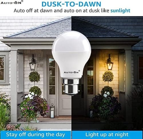 Auto-ON Day/Night Sensor LED Bulb (9W) (Always ON During Night, Auto-Off During Day) (One Year Warranty)- Pack of- 1 2