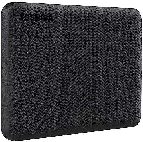 Toshiba Canvio Advance 2TB Portable External HDD, USB3.0 for PC Laptop Windows and Mac. 3 Years Warranty. External Hard Drive - Black