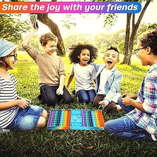 Chocozone Pop It Ludo Board Game for Kids Toys for 6 + Years Boys & Girls Family Games(29cm), Multicolor 4